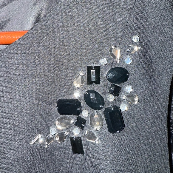 Evan-Picone Y2K Sleeveless Black Dress with Bead Accent Size 12P - Picture 8 of 9